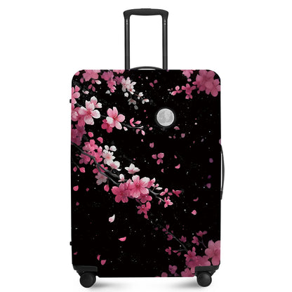 FOREVER QUEEN Blue Gold Luxury Marble Luggage Cover Suitcase Protector Suitcase Cover Anti-Scratch,Stretchable Bag Cover Washable Durable Polyester