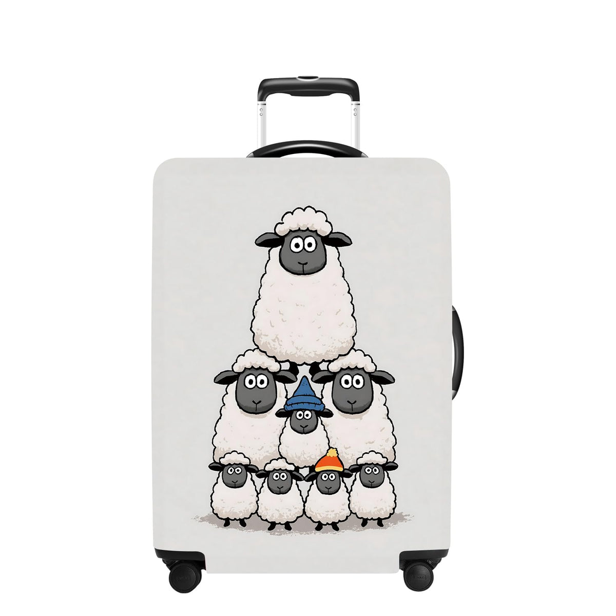 Tree Luggage Cover Washable Suitcase Cover Protector Fit 24-26 Inch Luggage Durable Travel Bag Cover with Zipper Closure M