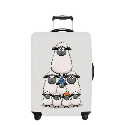 Tree Luggage Cover Washable Suitcase Cover Protector Fit 24-26 Inch Luggage Durable Travel Bag Cover with Zipper Closure M