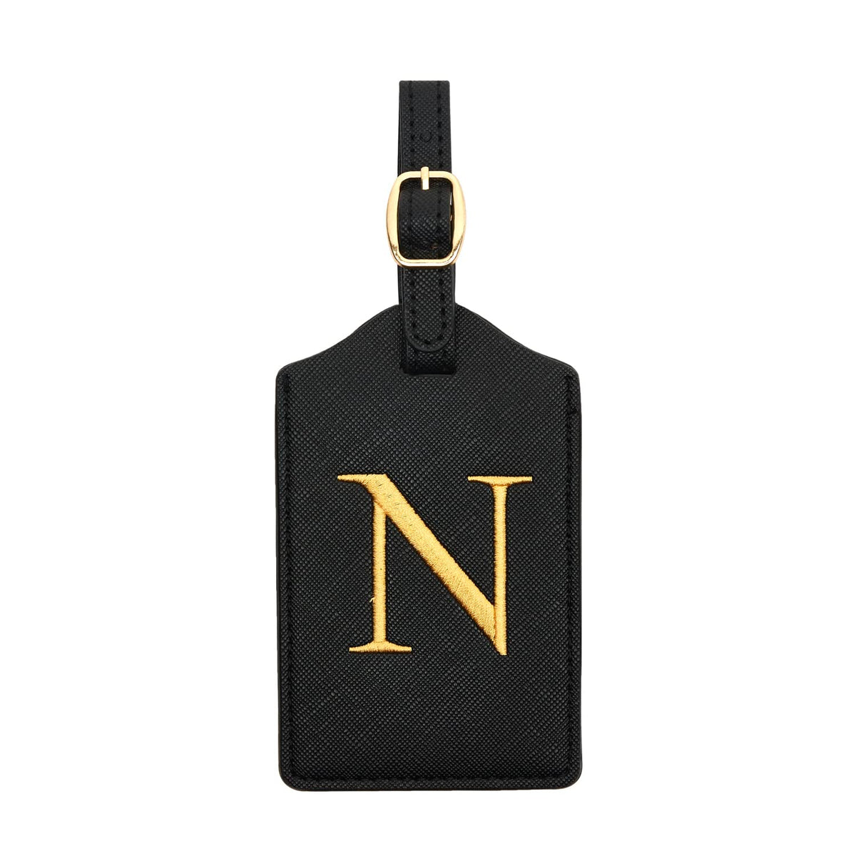 Luggage Tag PU Leather for Suitcase Baggage Handbag Travel Bag Label Suitcase Tag Label Tag w. Name Card & Privacy Cover (B)