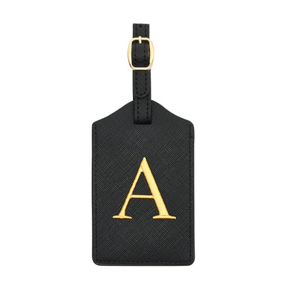 Luggage Tag PU Leather for Suitcase Baggage Handbag Travel Bag Label Suitcase Tag Label Tag w. Name Card & Privacy Cover (B)