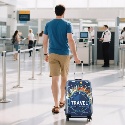 WUJIAONIAO Travel Luggage Cover Suitcase Cover Protector Skins 18-32 Inch