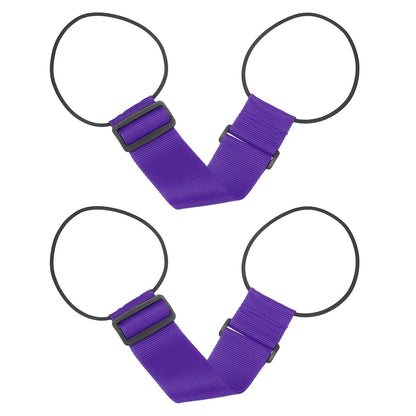 PATIKIL Luggage Straps Bag Bungee, 2 Pcs Suitcase Straps Adjustable Belt for Add a Bag Easy to Travel Elastic Strap Belt Handle Handbag Backpack, Purple