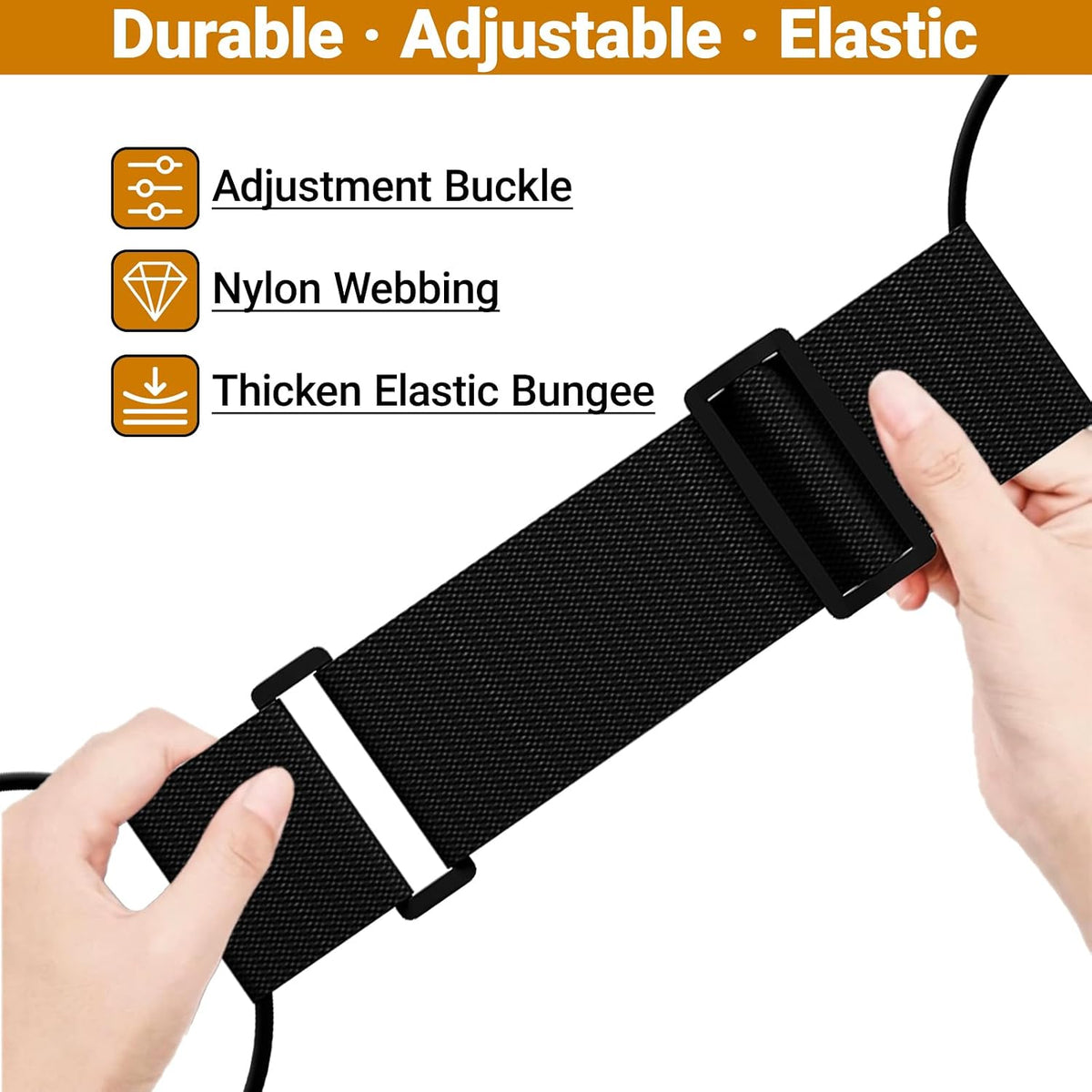 2 Pcs Luggage Connector Straps Bungee for Carry on Bag & Multiple Suitcases
