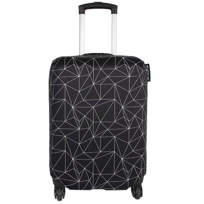 Explore Land Travel Luggage Cover Fits 23-26 inch Case (Fireworks, M)