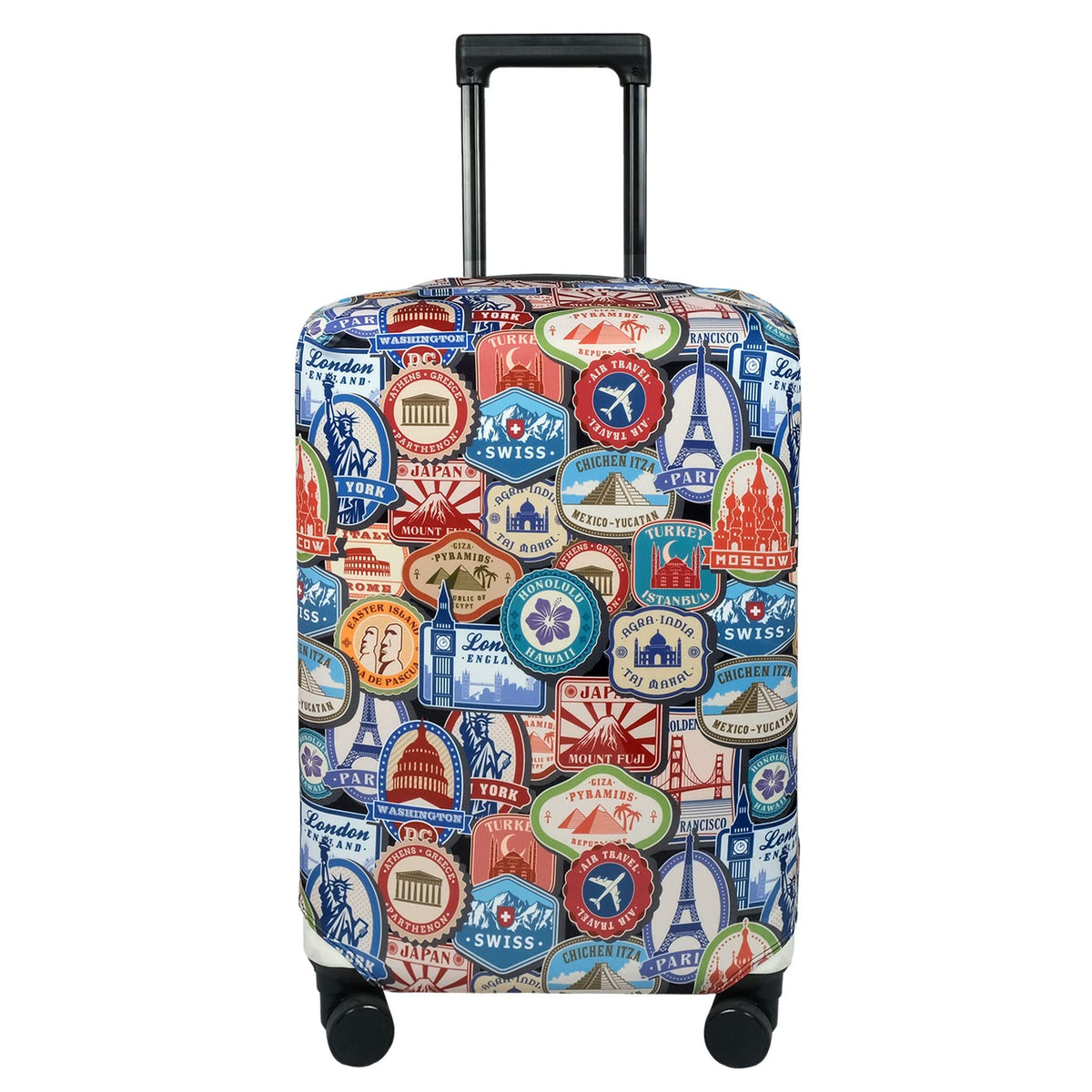 Explore Land Clear PVC Suitcase Cover Protector, XL