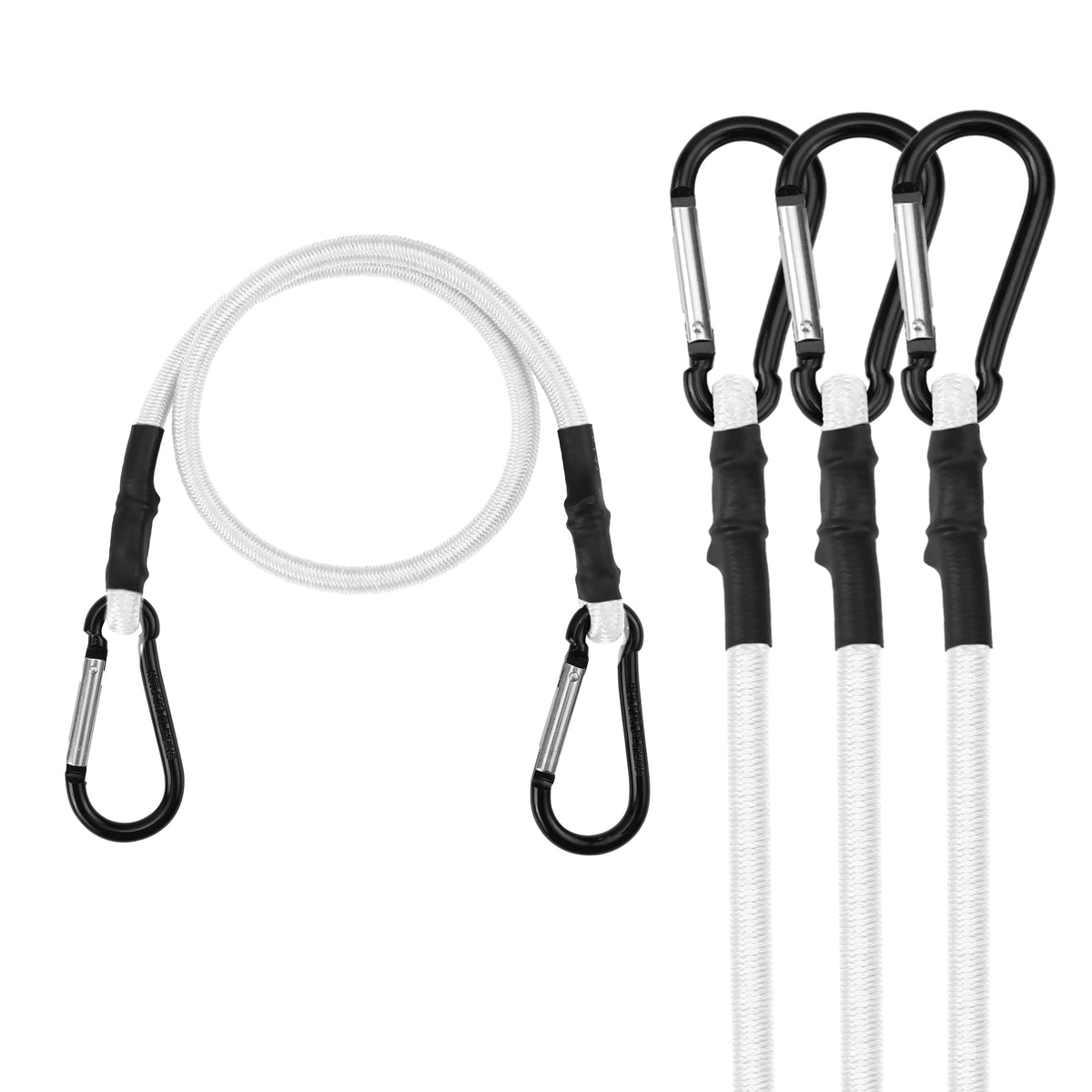 WORKPRO 24" Bungee Cords with Hooks, 4 Pack Heavy Duty Outdoor Bungee Strap