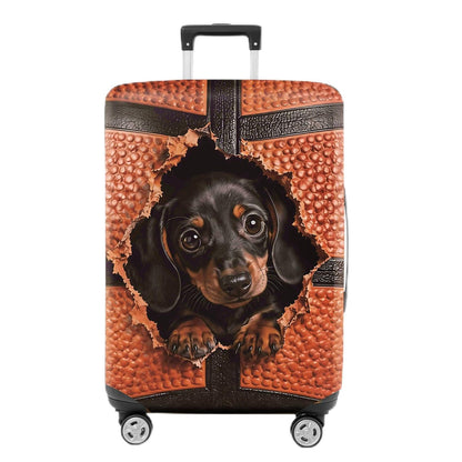 Colorful Geometric Luggage Cover, Abstract Suitcase Protector