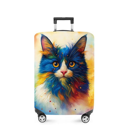 ANNA QUEEN Panda Family Luggage Cover, Cute Panda Design Suitcase Protector, Stretchable Washable Travel Sleeve for 28-30 Inch Luggage
