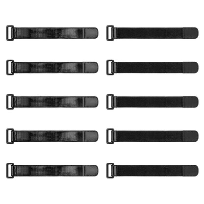 Trilancer Elastic Cinch Straps with Anti-Slip Strips, 12'' x 2'' (8 Pack)
