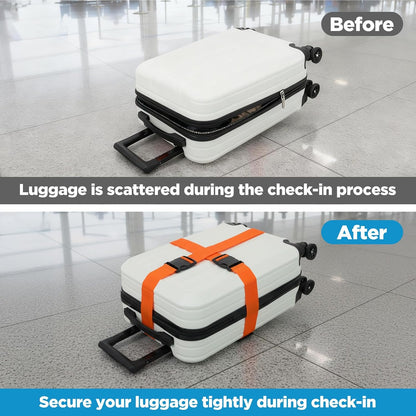 12 Pack Luggage Straps for Suitcase Belts Straps Wide Adjustable Heavy Duty