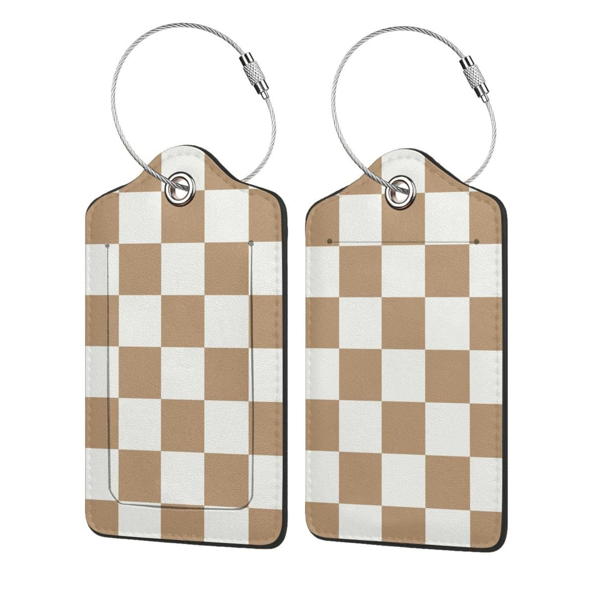 2 Pack Luggage Tags Travel American Flag Eagle PU Cute Leather Luggage Tag Name ID Labels with Privacy Cover Suitcases Women Men Girls Boys Fun Laggage Tags (American Eagle Flag)
