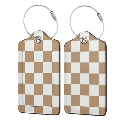 2 Pack Luggage Tags Travel American Flag Eagle PU Cute Leather Luggage Tag Name ID Labels with Privacy Cover Suitcases Women Men Girls Boys Fun Laggage Tags (American Eagle Flag)