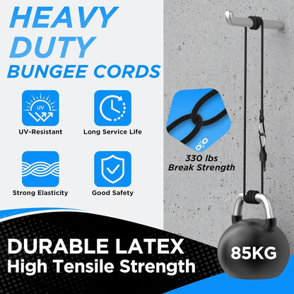 SDTC Tech 12 Inch Adjustable Bungee Cords with Carabiner Hooks