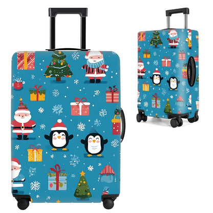 Cute Panda Luggage Cover – Bamboo Climbing Panda Suitcase Protector, Stretchable & Waterproof Travel Luggage Sleeve,M