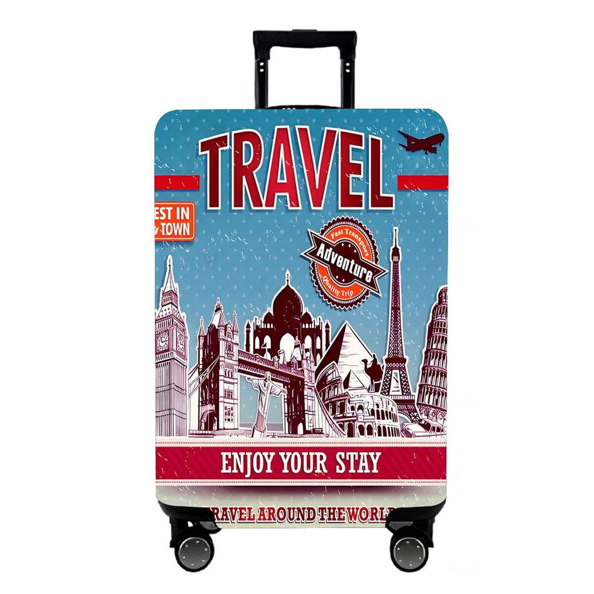 WUJIAONIAO Travel Luggage Cover Suitcase Cover Protector Skins 18-32 Inch