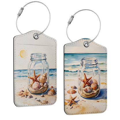 2 Pcs Funny Luggage Tag, Suitcase Tags with Privacy Flap and Metal Loop