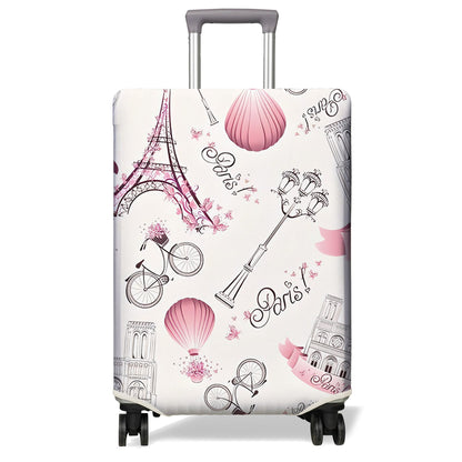 Travel Luggage Cover Suitcase Protector Fits 18-32 Inch Wheel Covers PatternedTravel Related Items Flower Luggage Protector Elastic M