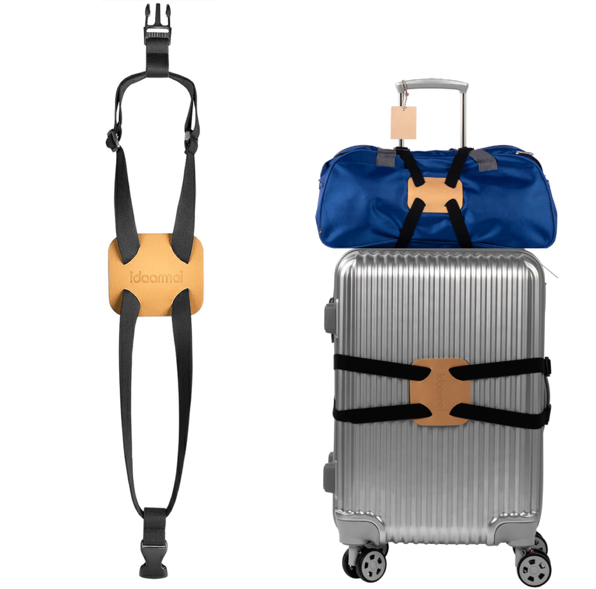 Luggage Straps Bag Bungee, Luggage Bungee - Luggage Straps Suitcase Adjustable Belt-(Blue-2)