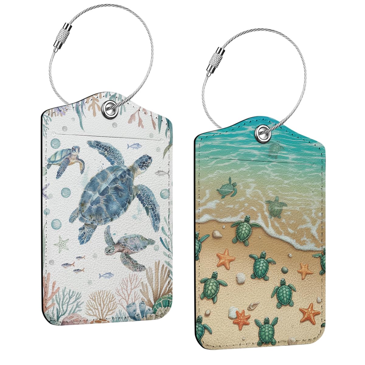 2 Pcs Funny Luggage Tag, Suitcase Tags with Privacy Flap and Metal Loop