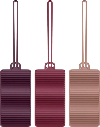 Travelon Set of 3 Silicone Privacy Luggage Tags