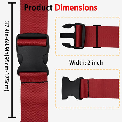Polyhedron Luggage Straps for Suitcases Heavy Duty Adjustable (Set of 3)