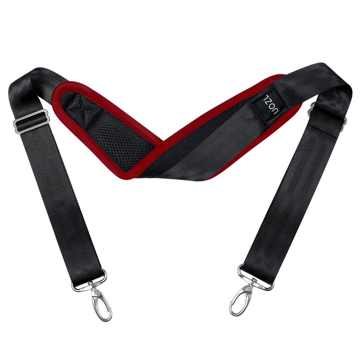 59 Inch Shoulder Straps, Soft with Ultra-Thick Fixed Shoulder Pad, Two Way Independently Adjustable Buckle Replacement Straps for Laptop Bag Messenger Bag Tool Bag Luggage,Black
