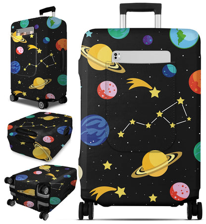 Slohif Luggage Cover for Suitcase Tsa Approved Protector - Butterfly Luggage Sleeve Large Suit Case Cover Travel Stretch Baggage Case Protective Washable Fit 21-23 Inch