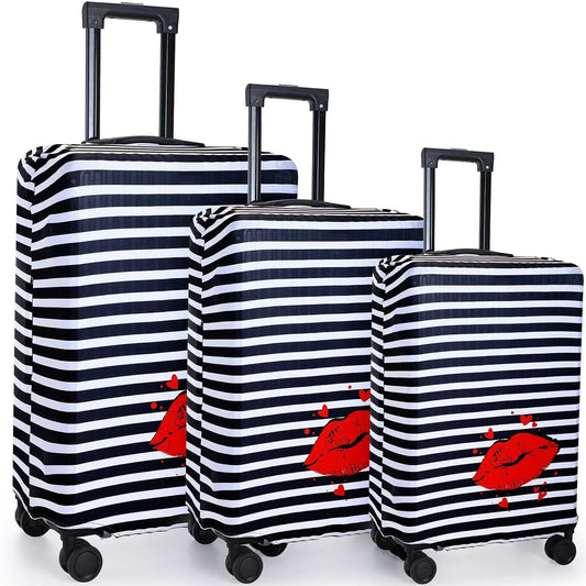 Silkfly 3 Pcs Luggage Cover, Travel Suitcase Protector for 18-28 Inch