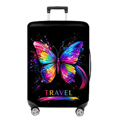 Colorful Geometric Luggage Cover, Abstract Suitcase Protector