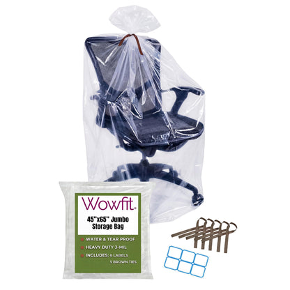 Wowfit Extra Large Storage Bags for Car Seat & Luggage, 40x60, 5 CT, 2 Mil