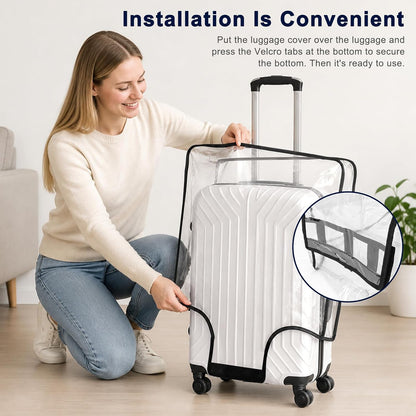Thicken Clear Luggage Cover Protector, 3 Pieces, 20" 24" 28"