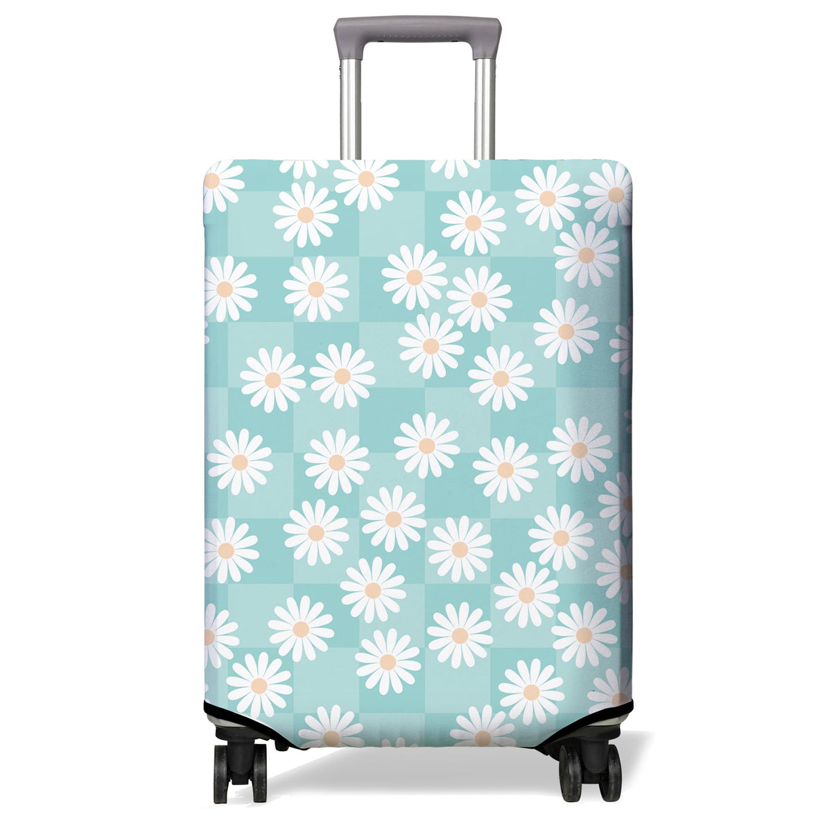 Travel Luggage Cover Suitcase Protector Fits 18-32 Inch Wheel Covers PatternedTravel Related Items Flower Luggage Protector Elastic M