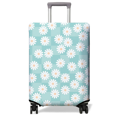 Travel Luggage Cover Suitcase Protector Fits 18-32 Inch Wheel Covers PatternedTravel Related Items Flower Luggage Protector Elastic M