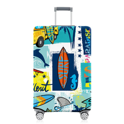 Fashion Accessory Travel Luggage Cover Fashion Girl Perfume and Lipstick and Heels Travel Suitcase Cover Anti-scratch Suitcase cover Fits 18-20 Inch