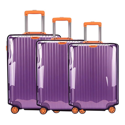 3 Pack Suitcase Cover for Luggage Clear PVC Waterproof Anti Scratch