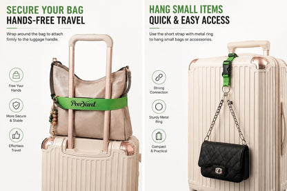 Luggage Strap for Suitcase Handle, Travel Belt with 2 Connector Straps 3 Pack