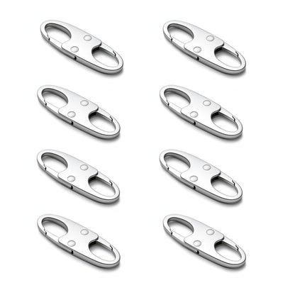 zelin Anti Theft Zipper Clips, Travel Essentials, Carabiner, 4Pcs Grey