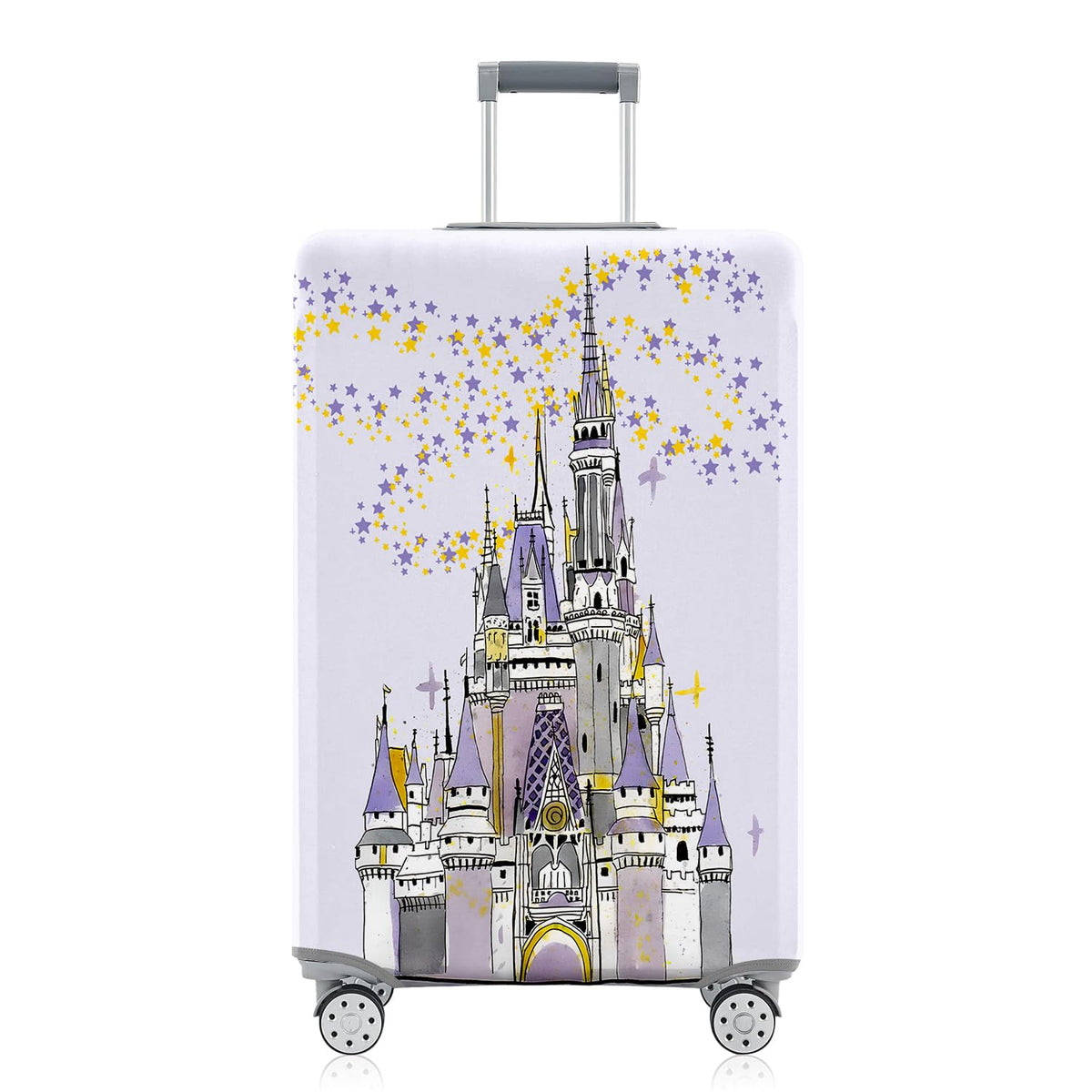 Fashion Accessory Travel Luggage Cover Fashion Girl Perfume and Lipstick and Heels Travel Suitcase Cover Anti-scratch Suitcase cover Fits 18-20 Inch