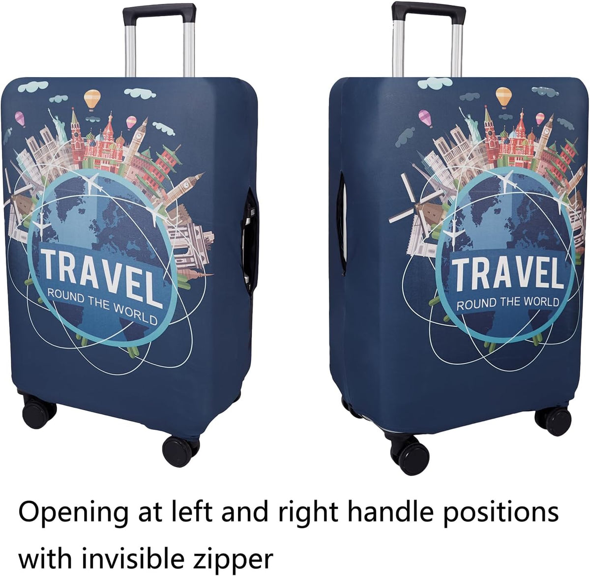 WUJIAONIAO Travel Luggage Cover Suitcase Cover Protector Skins 18-32 Inch