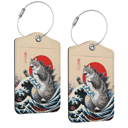 2 Pcs Funny Luggage Tag, Suitcase Tags with Privacy Flap and Metal Loop