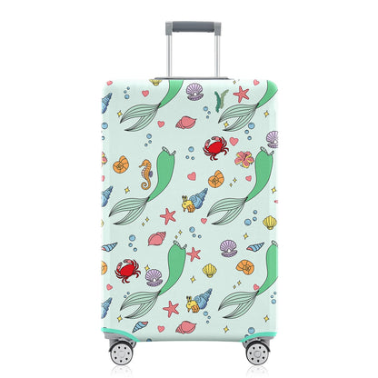 Fashion Accessory Travel Luggage Cover Fashion Girl Perfume and Lipstick and Heels Travel Suitcase Cover Anti-scratch Suitcase cover Fits 18-20 Inch