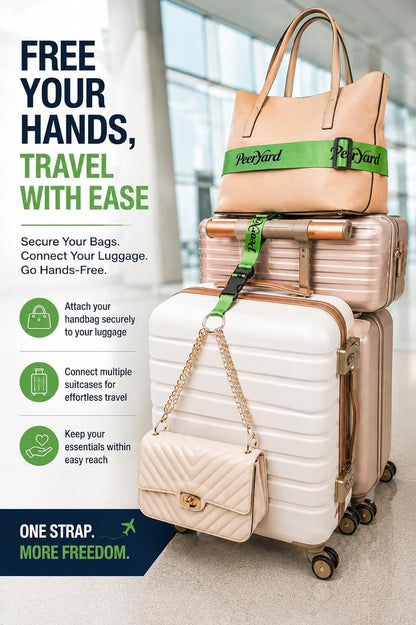 Luggage Strap for Suitcase Handle, Travel Belt with 2 Connector Straps 3 Pack