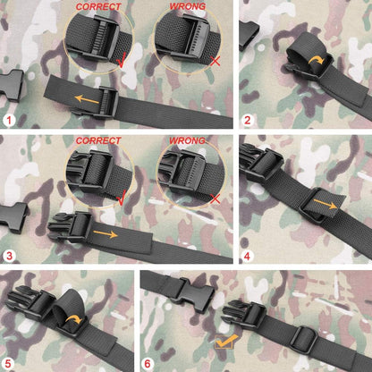 MAGARROW 78" x 1" Strap Buckle Packing Straps Adjustable 1-Inch Belt