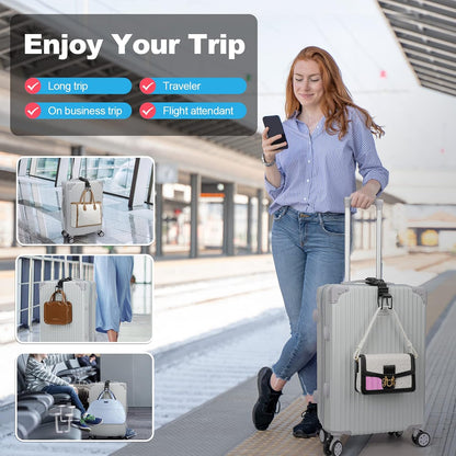 Luggage Hook Strap, Adjustable Luggage J Hook to Add a Bag Carry On