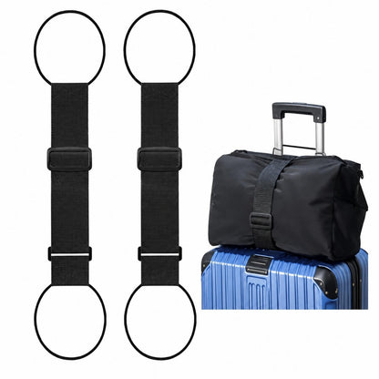 2 Pack Multi Use Strong Adjustable Luggage Connector Straps for Suitcases