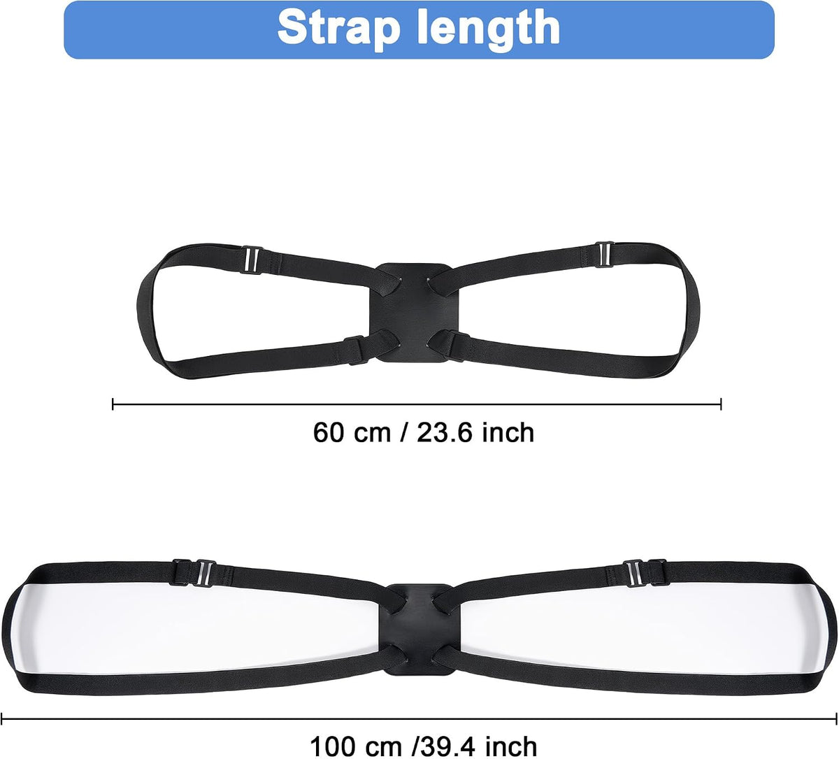 Chelmon 2 Pack Luggage Straps, Ajustable Elastic Bungee Belt for Suitcases, Add Extra Bag Easy and Securely for Travel