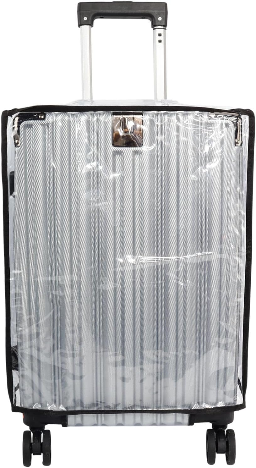 PVC Suitcase Cover Protector,20/22/24/26/28/30 Inch Suitcase Baggage Covers,Transparent Luggage Cover for Wheeled Suitcases (24‘’)