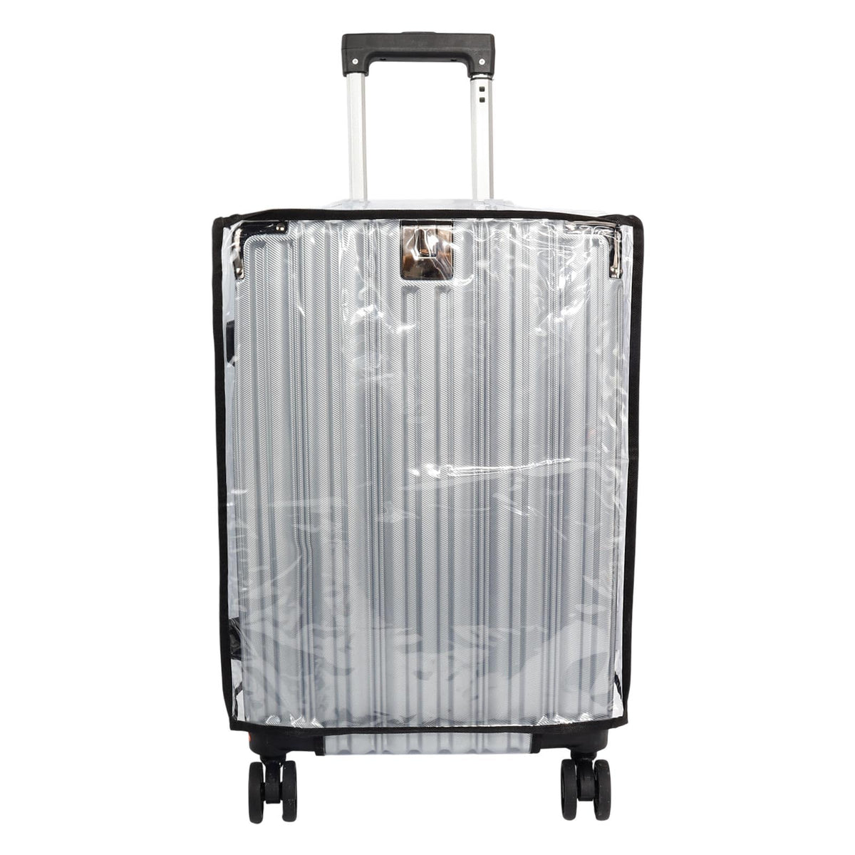 PVC Suitcase Cover Protector,20/22/24/26/28/30 Inch Suitcase Baggage Covers,Transparent Luggage Cover for Wheeled Suitcases (26‘’)