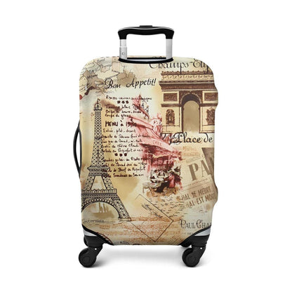 Travel Luggage Cover - Here we go Travel, Fit 25-28 Inch Luggage
